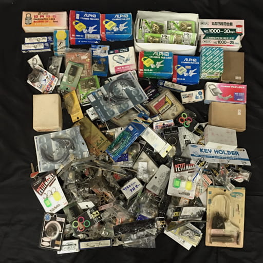 ALPHA 南京錠 MOLA 丸型3段符号錠 等 鍵 錠前 まとめ セット