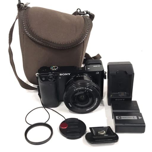 SONY α 6000 E 3.5-5.6 PZ 16-50mm OSS ミラーレス一眼 デジタルカメラ 光学機器