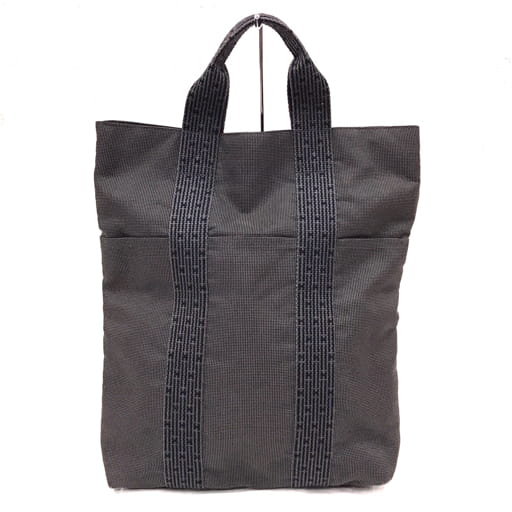 エルメス エールライン カバス トートバッグ ブラック系 ユニセックス フランス製 HERMES