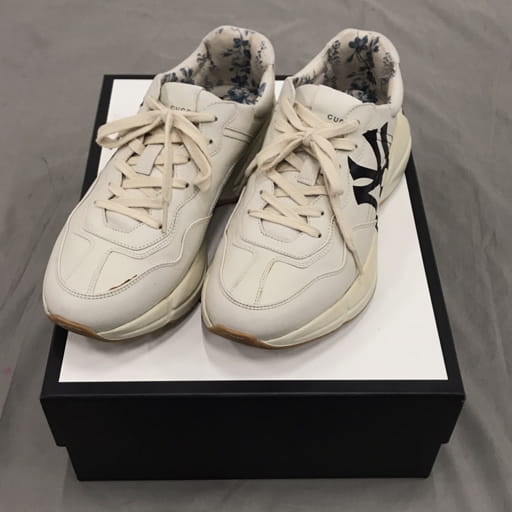 グッチ×ニューヨークヤンキース コラボ サイズ 7 548638 スニーカー ダッド ライトン 靴 メンズ