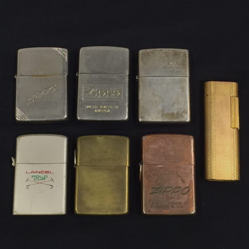 ジッポー 1987年製 オイルライター シルバーカラー系 他 1989年製 等 ガスライター 含 喫煙具 計7点