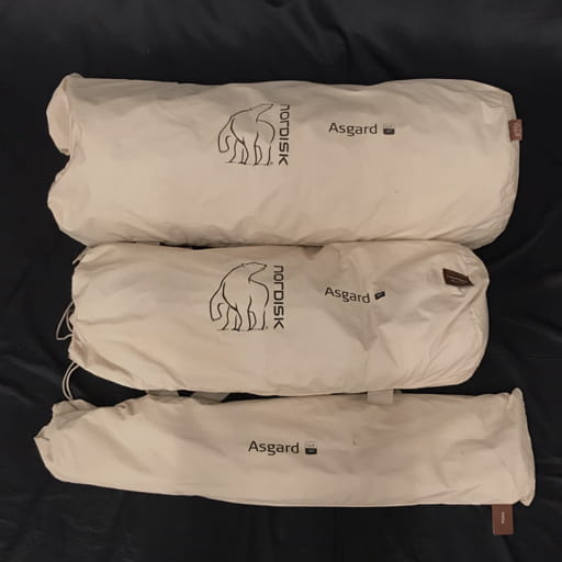 ノルディスク Asgard M2 テントセット フライシート グランドシート ポール キャンプ用品 アウトドア用品