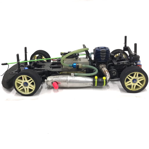 京商 シャーシ O.S.MAX 12TR エンジン SANWA M8 TMS-171 CW プロポ付き