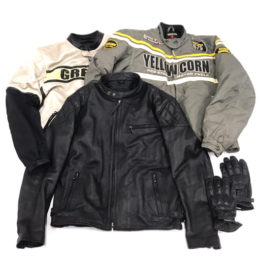 MOTO FIELD モトフィールド レザージャケット 3L ライナー付き 含む バイクウェア 3点 セット