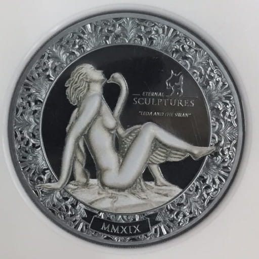 NGC鑑定品 Eternal Sculptures 2019 Palau S＄10 Leda and the Swan PF70 ULTRA CAMEO 5782517-001