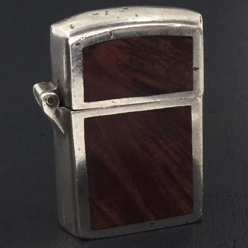 STANLEY GUESS スタンリーゲス オイルライター ラージウッドインレイドジッポー 925刻印