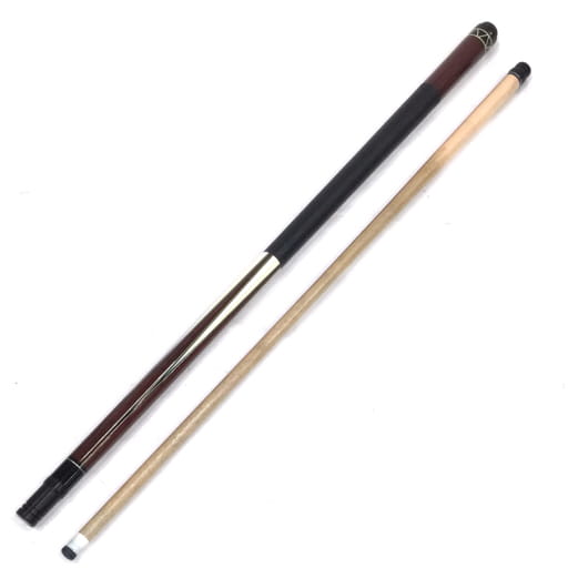 ユニバーサル インレイ デザイン キュー ビリヤード 全長約148cm キューバッグ