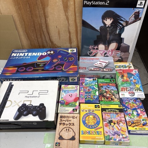 任天堂 ゲーム機 本体 ソフト PlayStation2 PS2 ファミリーコンピューター ニンテンドー64 他 ゲームソフト まとめて