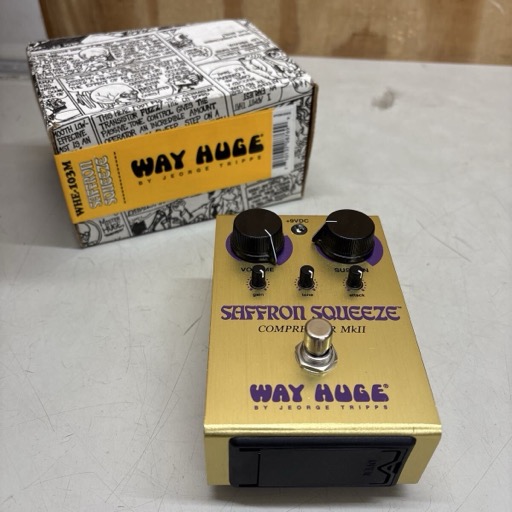Way Huge SAFFRON SQUEEZE COMPRESSOR Mkll ギター コンプレッサーペダル エフェクター 箱付き