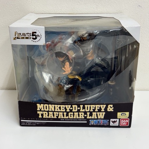 バンダイ フィギュアーツZERO ワンピース モンキー・D・ルフィ&トラファルガー・ロー 5th フィギュア 未開封品