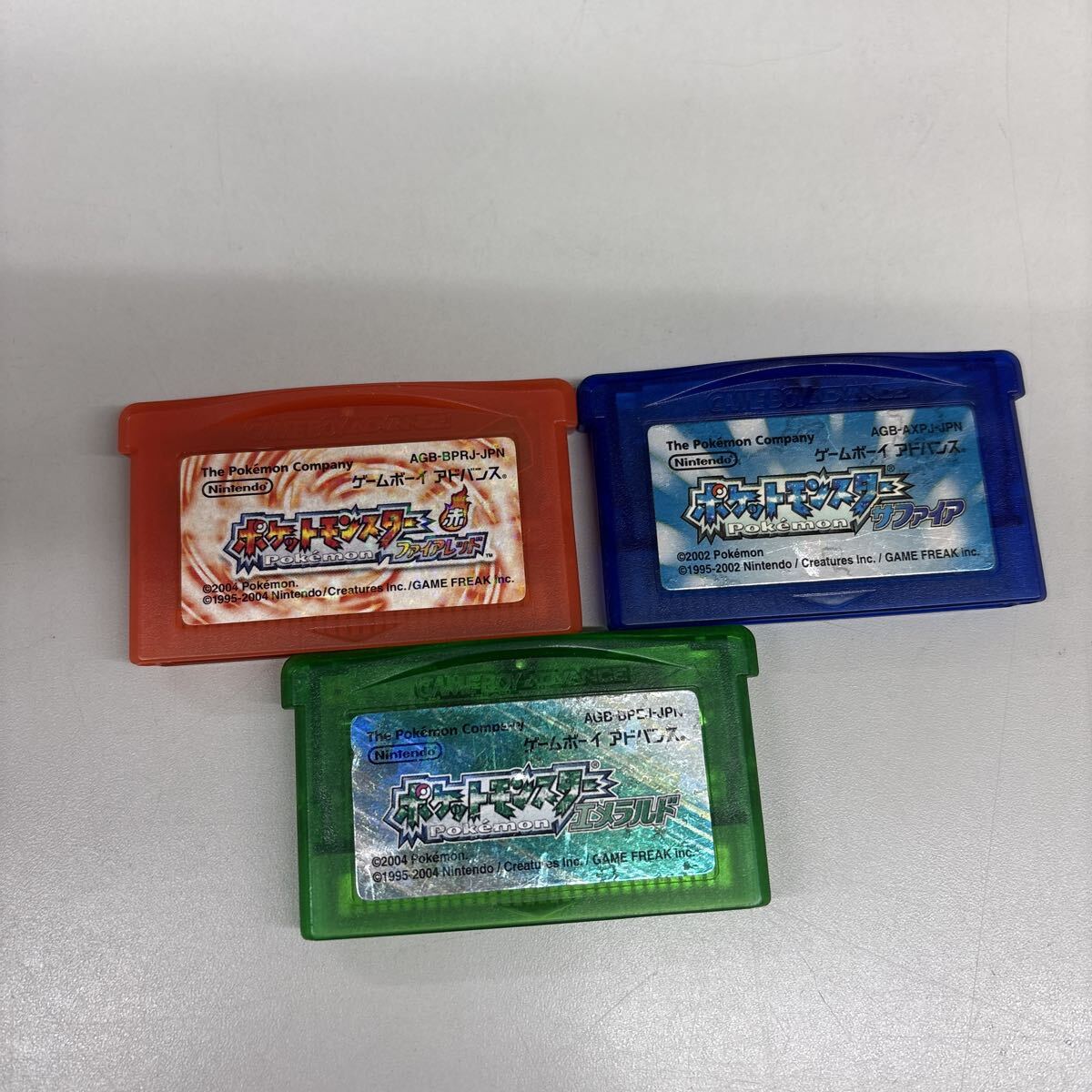 Nintendo 任天堂 ゲームボーイアドバンス ポケットモンスター ファイアレッド サファイア