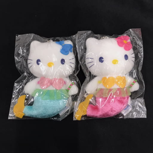 サンリオ ハローキティ マーメイド 人形 マスコット キーホルダー ブルー ピンク 計2点 セット