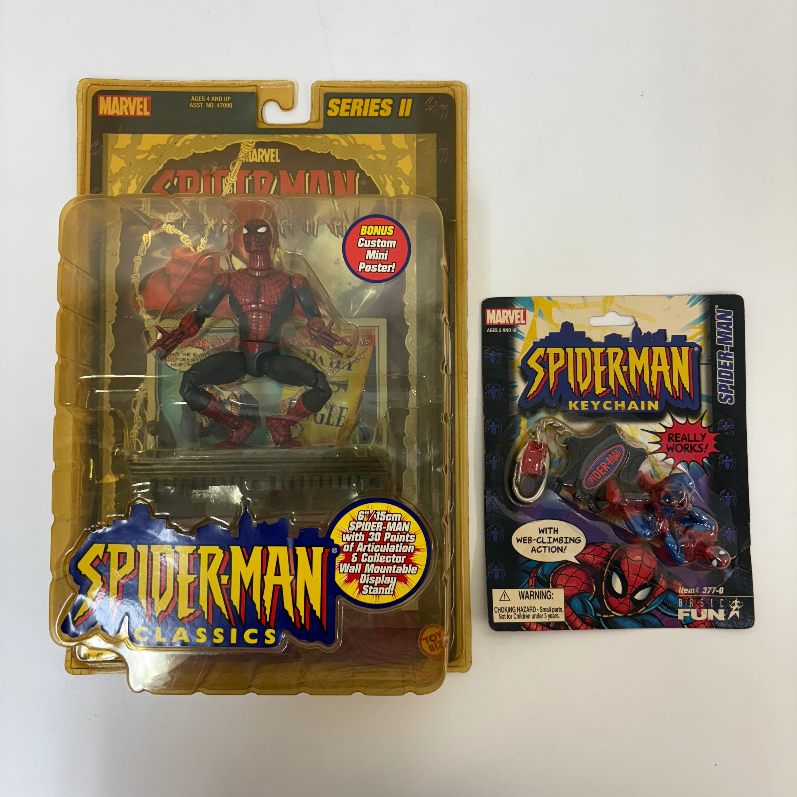 スパイダーマン クラシックス シリーズ2 スパイダーマン（Toy Biz / 2001年製）　他