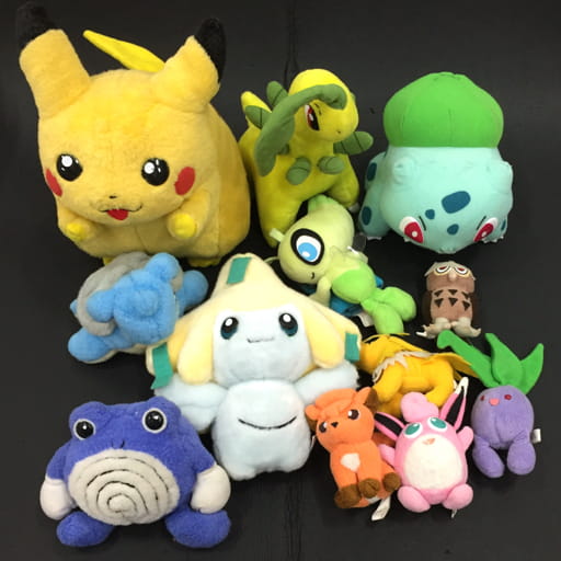 ポケットモンスター ピカチュウ 他 フシギダネ ラプラス ロコン セレビィ 等 ぬいぐるみ まとめ セット