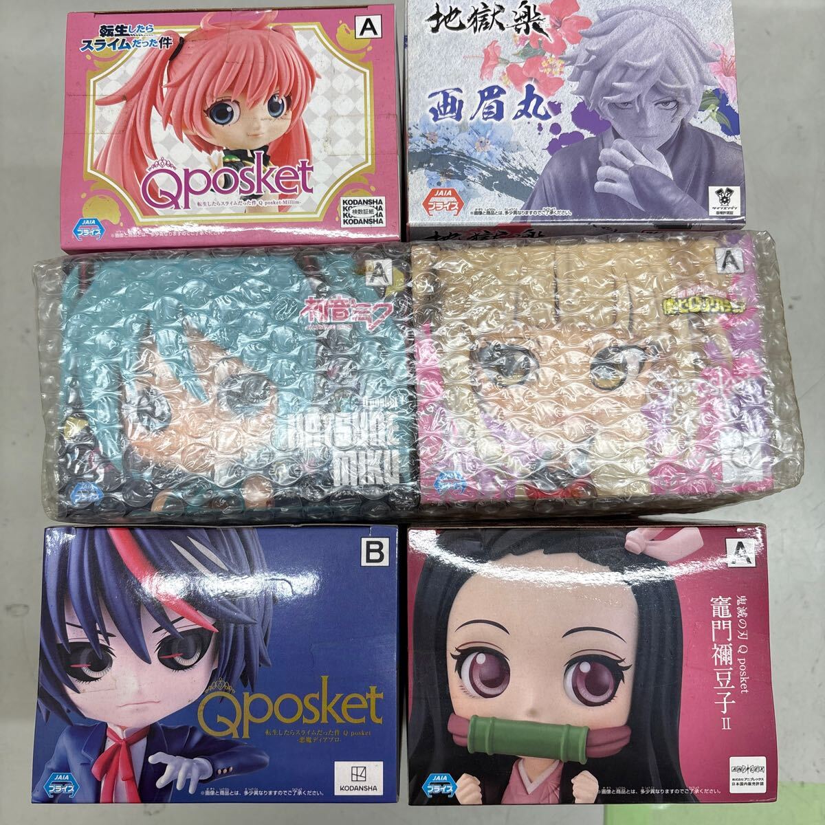 BANDAI フィギュア 初音ミク アクアフロートガールズ ホロライブ 転生したらスライムだった件 鬼滅の刃 他 まとめて