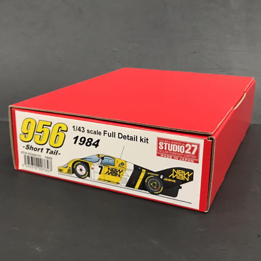 スタジオ27 1/43 ポルシェ 956B 1984 ショートテール マルチメディアキット 未組立品 保存箱 説明書付き