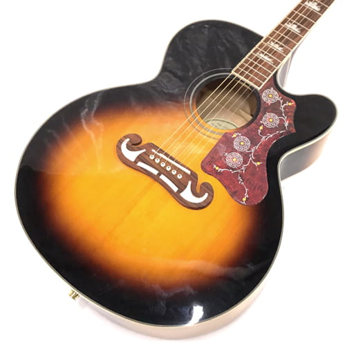 エピフォン J-200EC エレクトリック アコースティックギター エレアコ ソフトケース付き 楽器 弦楽器 Epiphone