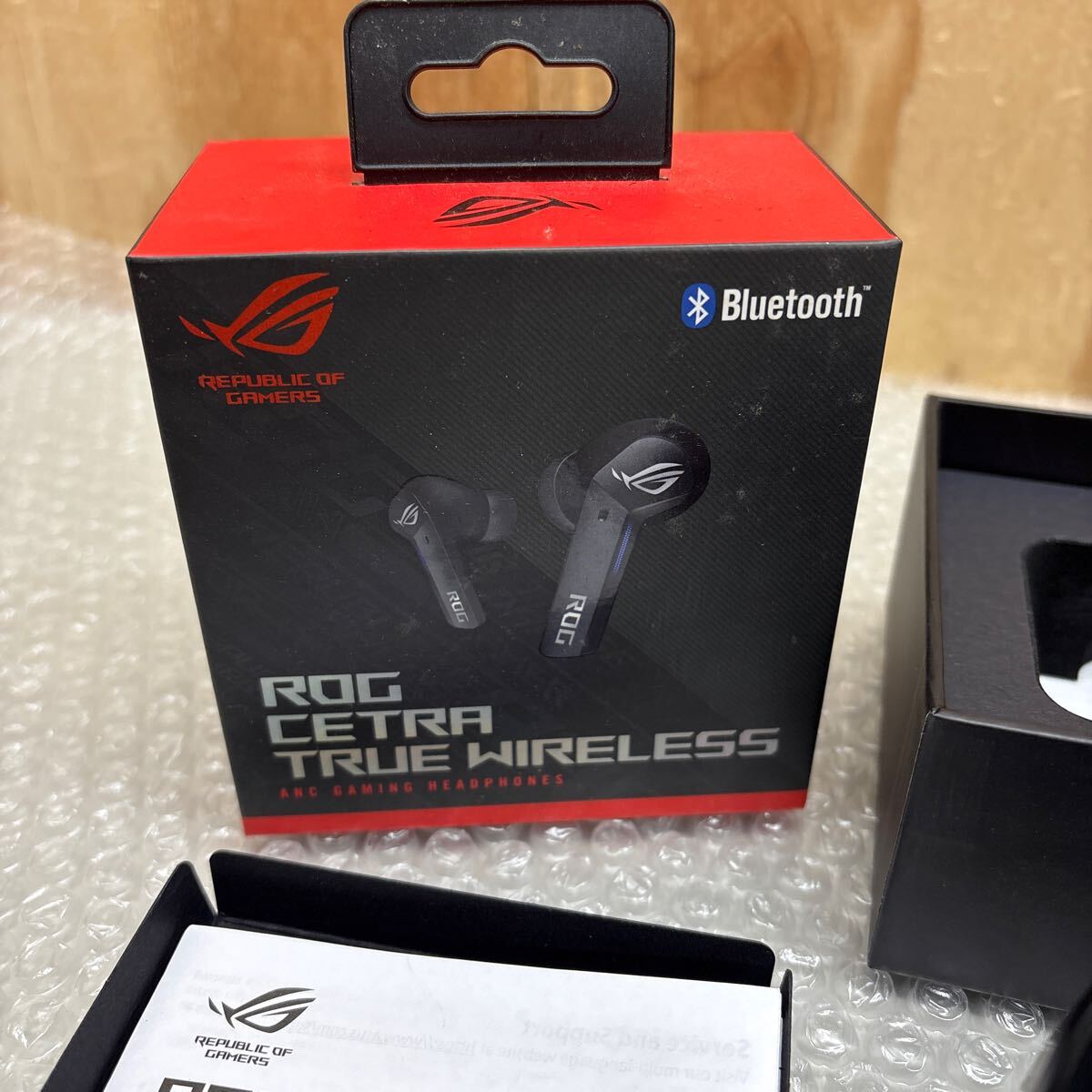 ARUS ワイヤレスイヤホン ROG CETRA TRUE WIRELESS Bluetooth ゲーミングイヤホン