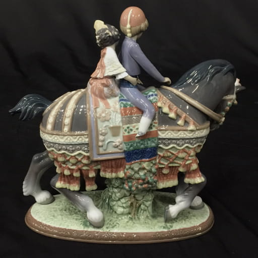 リヤドロ 少年少女の行進 1489 置物 フィギュリン 高さ約26cm 全長約27cm インテリア雑貨 LLADRO