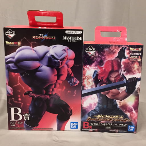 バンダイ ドラゴンボール超 一番くじ B賞 ジレン B賞 トランクス ゼノ（超サイヤ人ゴッド）フィギュア 2点セット