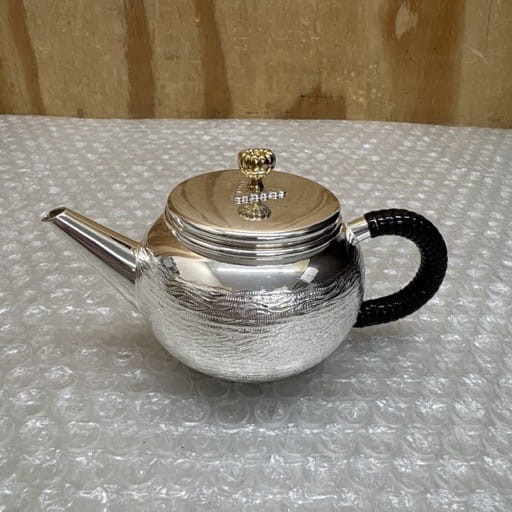 茶器 純銀製 アンティーク ポット 煎茶道具 純銀