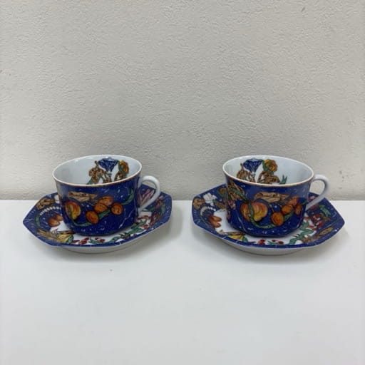 HERMES エルメス ピエールドリアン・エ・ドクシダン カップ&ソーサー ペア 洋食器 陶器