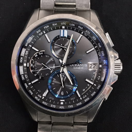 カシオ オシアナス クラシックライン OCW-T2600 電波ソーラー 腕時計 メンズ 稼働 内箱/コマ付き CASIO
